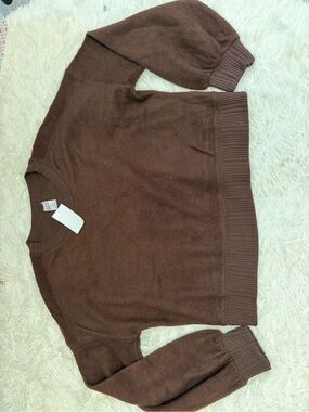 Brown Women's Crewneck Sweater
